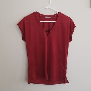 Zara Short Sleeve Low Cut Top